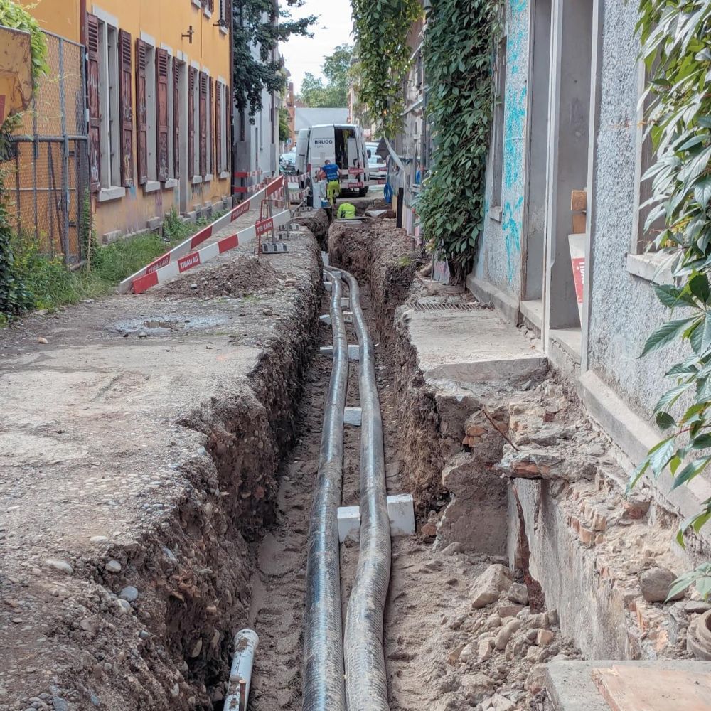 Objekt: Verbund Zinistrasse, Zürich
Kunde: energie360/Stadt Zürich / Arbeit: Installation Wärmeverbund (Fernwärme)